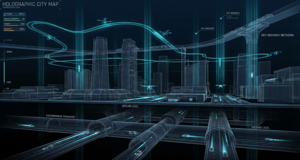 HSKG Holographic City Map Research